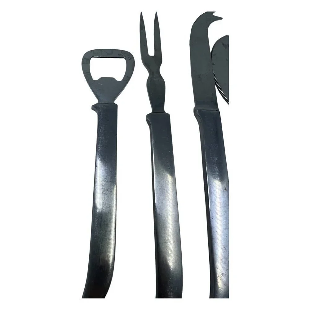 Vintage Kalmar Italy  Stainless Steel 4‎ Piece Bar Tool Set